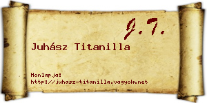 Juhász Titanilla névjegykártya