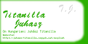 titanilla juhasz business card