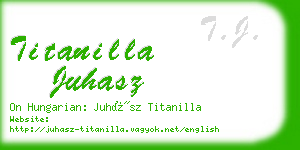 titanilla juhasz business card